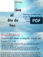 Devocional de 4to Año - Lunes 22 de Nov.