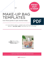 Make-Up Bag Templates: Print OUT & Keep