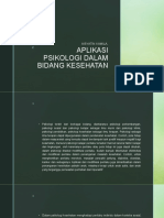 Aplikasi Psikologi Dalam Bidang Kesehatan