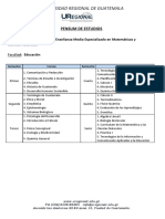 PEM Especializado en Matemáticas y C.N.