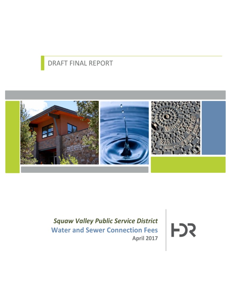 Calculating CostBased Water and Sewer Connection Fees for the Squaw