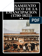Romero José Luis & Romero Luis Alberto. Pensamiento Político de La Emacipacion Tomo II 1790 - 1825