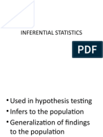 Inferential Stat Summary