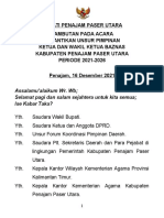 16-12 Sambutan Bupati Pada Pelantikan Unsur Pimpinan Ketia Dan Wakil Ketua Baznas Kab PPU Tahun 2021-2026