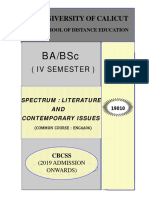 SLM-4th Sem English - Spectrum-Lit & Contemporary Issues - 0