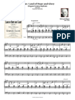 [Free Scores.com] Elgar Edward Hymn Land Hope and Glory Pratical Organ Transcription for Church Service 20195
