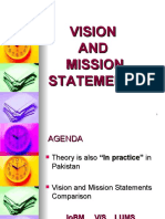 Vision AND Mission Statements