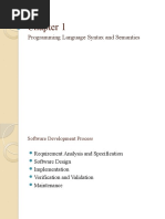 Programming Language Syntax and Semantics