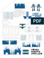 Blue Steel Origami Robot