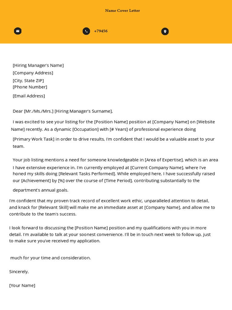 Job Cover Letter | PDF | Career & Growth | Business