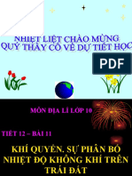 Tiet 12. Khi Quyen. Su Phan Bo Nhiet Do Khong Khi Tren Trai Dat
