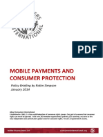 Mobile Payments and Consumer Protection