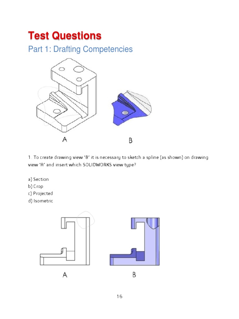 Test Questions Part 1 Drafting Competencies PDF