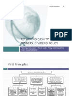 Returning Cash To The Owners: Dividend Policy