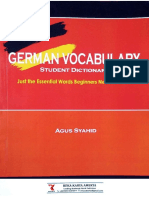 GERMAN VOCABULARY Student Dictionary: Just The Essential Words Beginners Need To Know