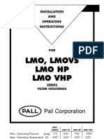 Lmo, Lmovs Lmo HP Lmo VHP: Installation AND Operating Instructions