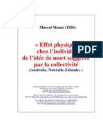 Effet Physique Idee Mort ARCEL MAUSS