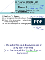 BUSI2151 Chapter 1 - Debt financing