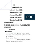 Phonology and Discourse