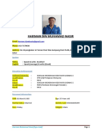 Harman Bin Muhamad Nasir CV