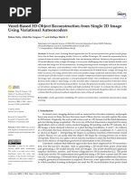 Mathematics: Voxel-Based 3D Object Reconstruction From Single 2D Image Using Variational Autoencoders