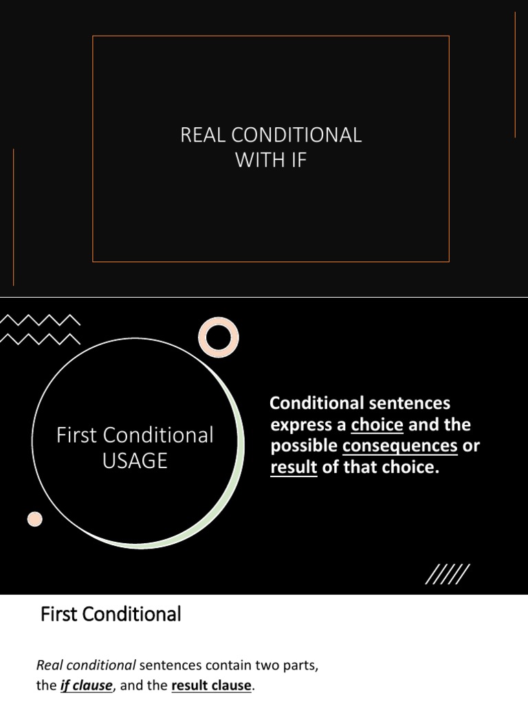 Understanding Real Conditional Sentences | PDF | Linguistics | Grammar