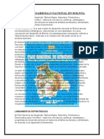 Plan de Desarrollo Nacional en Bolivia