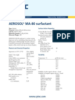 Aerosol Ma-80 Surfactant: Productdatasheet Specialtyadditives