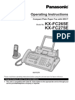 KX Fc265e Pnqx3064za English