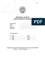 Pedoman Survei Profil Masjid