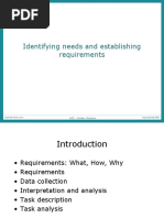 Identifying Needs and Establishing Requirements: HCI - Umber Shamim