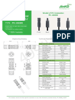 PV connector technical specifications from JinkoSolar