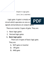 Logic Gate: A Gate Is Simply An Electronic