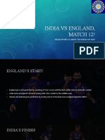 India Vs England, Match 12!