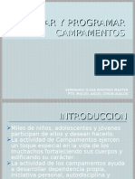 Planear y Programar Campamentos