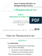 Water For Pharmaceutical Use