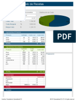 Formato de Costeo Receta Fa