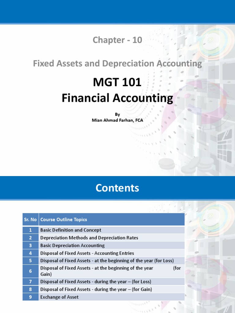(Module 10 - Module 18) MGT 101 Final | PDF | Depreciation | Debits And ...