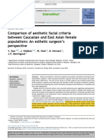 2016 GaoYComparison of Aesthetic Facial Criteria Between Caucasian and East Asian Female Populations An Esthetic Surgeon's Perspective