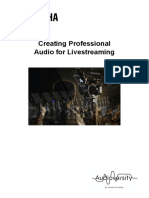 Creating Professional Audio for Live streaming merged