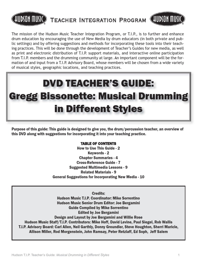 Steve Smith Guide PDF Free | PDF | Drum Kit | Jazz