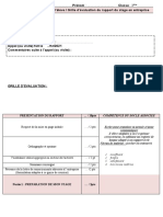 Evaluation Rapport de Stage 2021