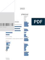 2022 Planner: Index