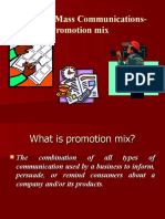 Managing Mass Communications-Promotion Mix