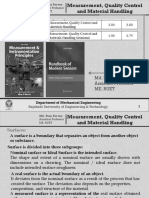 Measurement, Quality Control and Material Handling: Md. Riaz Pervez (M.SC.) Assistant Professor Me, Ruet