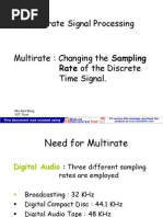 Multirate Signal Processing