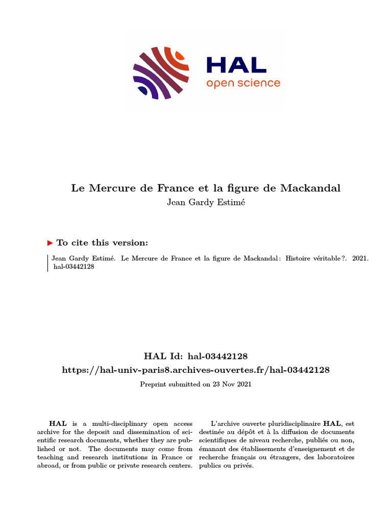 Mackandal : Fiction ou vérité historique ? | PDF | Esclavage