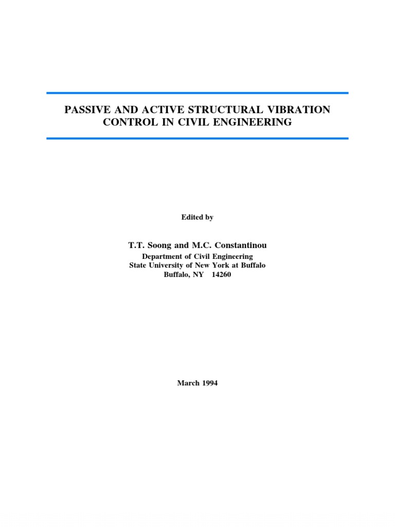 Vibration Control in Civil Engineering | PDF