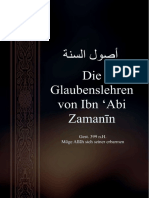 Glaubenslehre Von Ibn Abi Zamanin