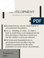 Environmental Cost of Development